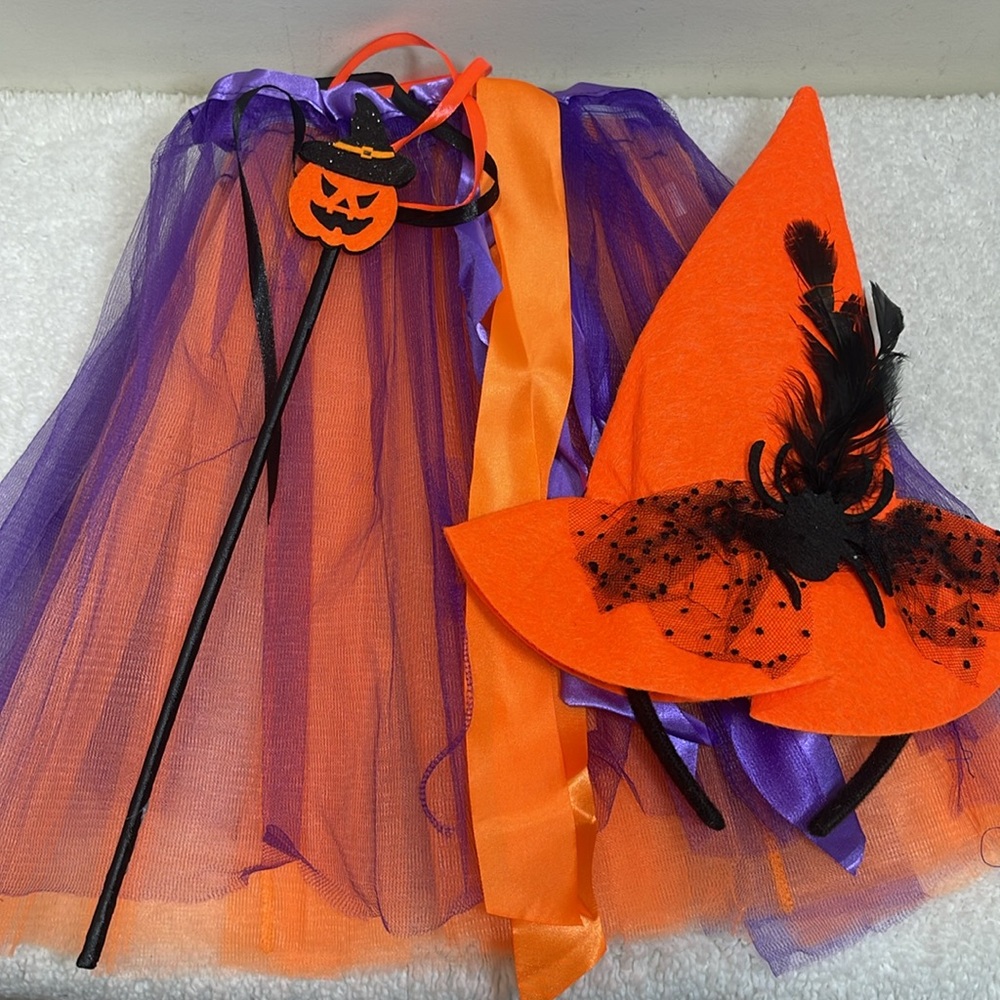 Kids 3pc Witch Halloween Costume